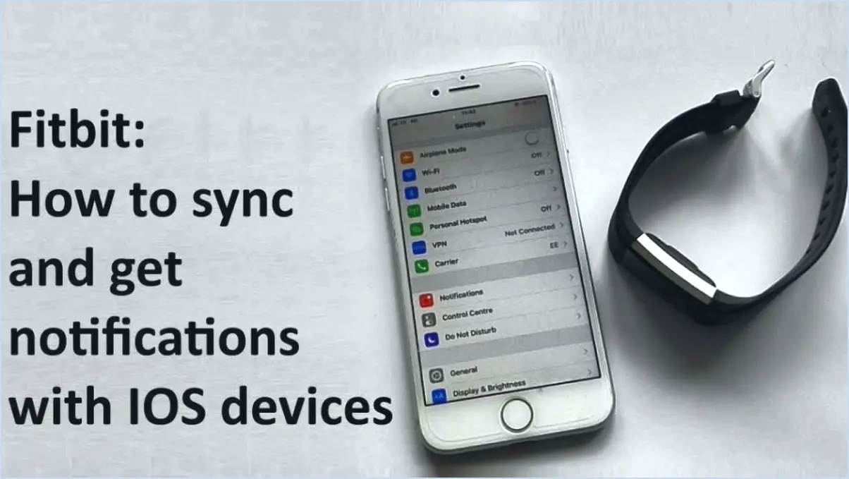 Comment synchroniser fitbit avec iphone 6?