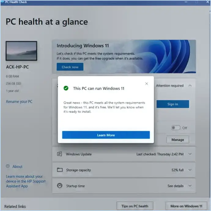 Comment vérifier si votre ordinateur peut fonctionner sous Windows 11?