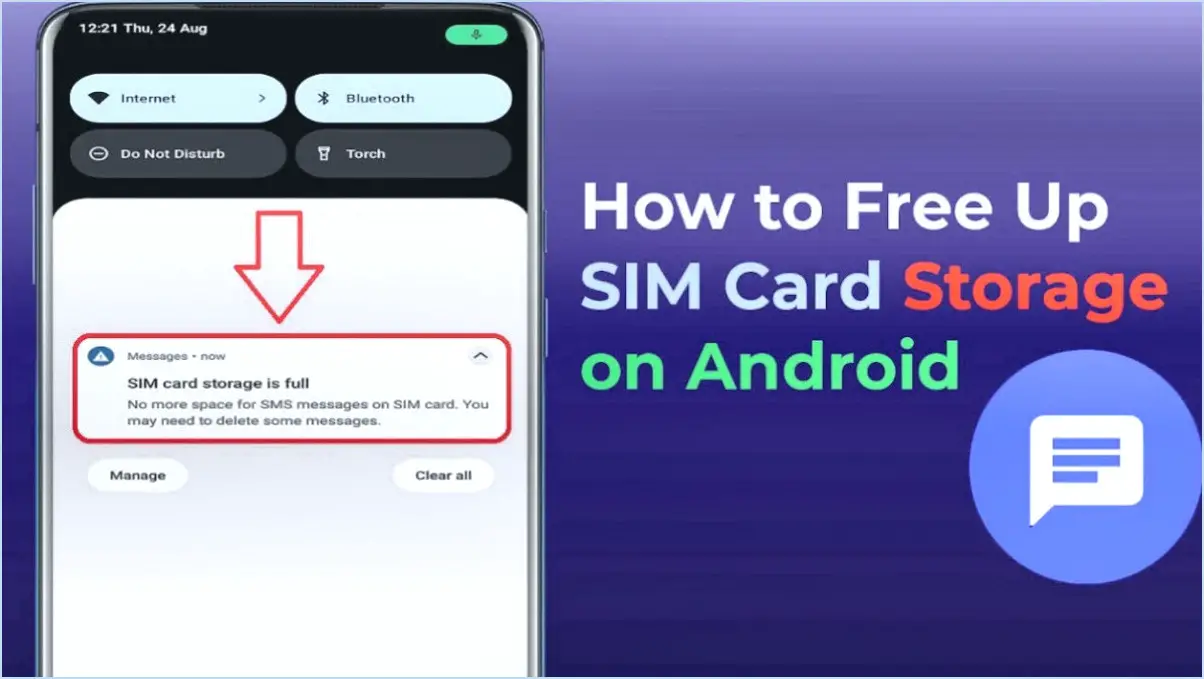 Correction de l'erreur « Mémoire de message texte pleine » - Android?