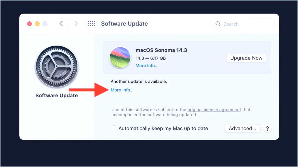 Comment installer des mises à jour de MacOS Monterey ou Ventura sans installer Sonoma