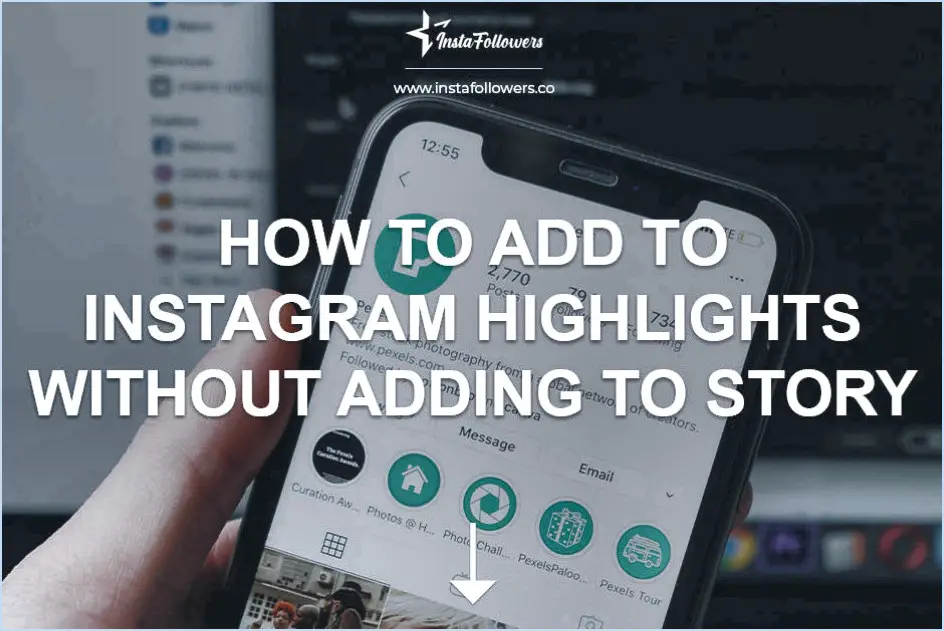 Comment changer la couverture de la mise en évidence d'instagram sans poster?