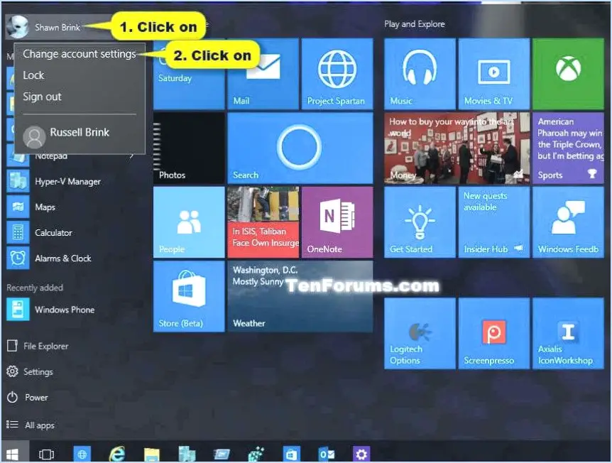 Comment changer l'image du compte utilisateur de windows 10 en vidéo?