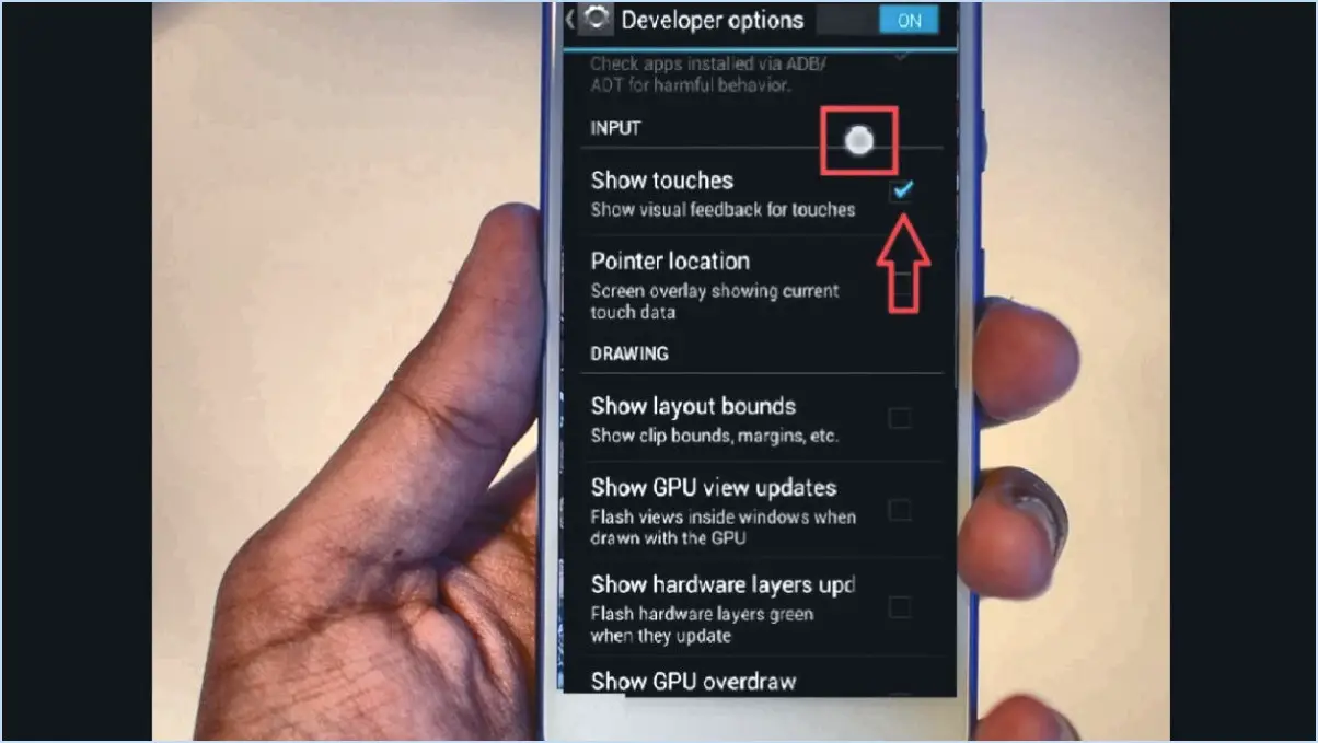 Comment désactiver l'écran tactile sur android?