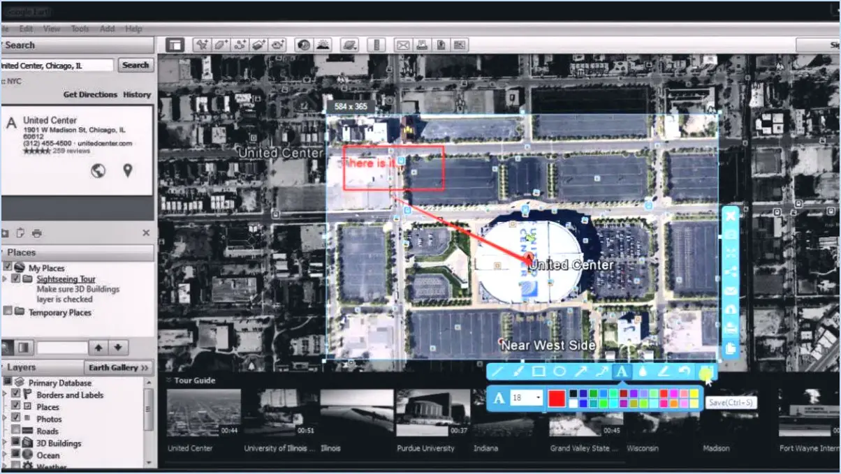 Comment faire une capture d'écran sur google earth