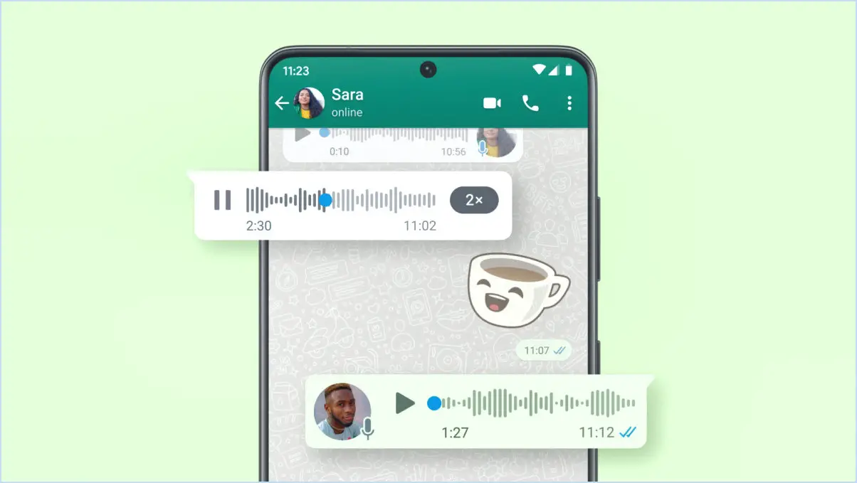 Comment prévisualiser les notes vocales sur whatsapp?