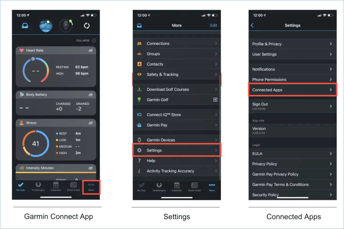 Comment réinitialiser l'application Garmin Connect?