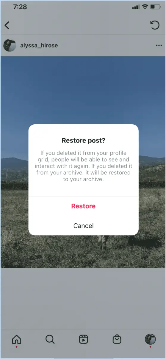 Comment supprimer les photos instagram d'autres personnes?