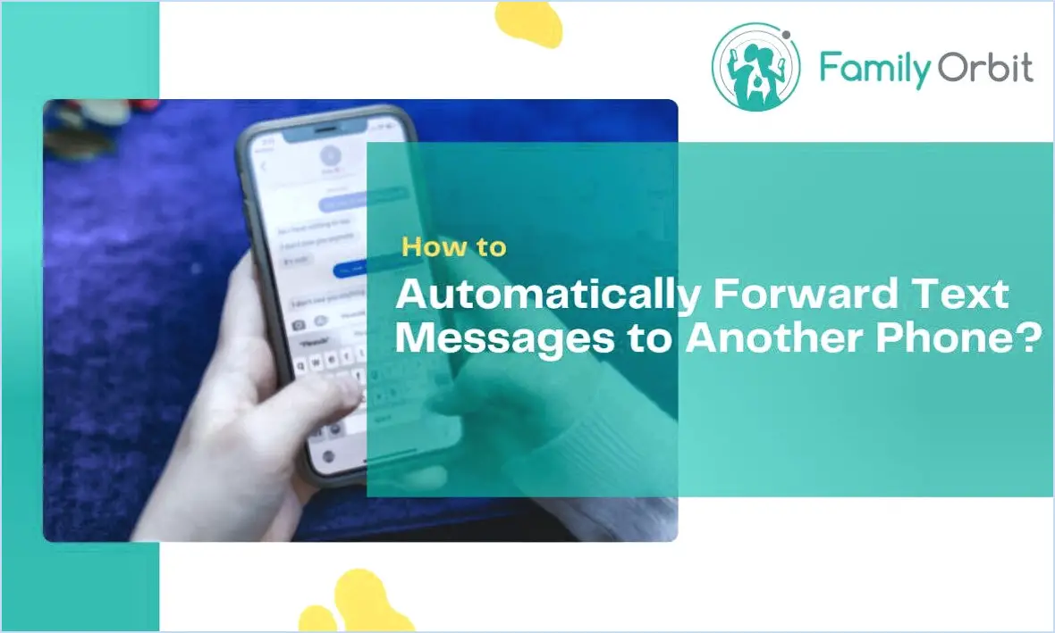 Comment transférer automatiquement les messages texte sur l'iPhone?