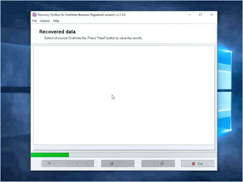 Corriger l'erreur OneNote 0xe00001bb : La section est corrompue?