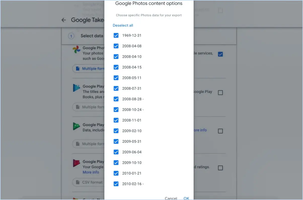 Google Photos : Comment exporter vos albums?