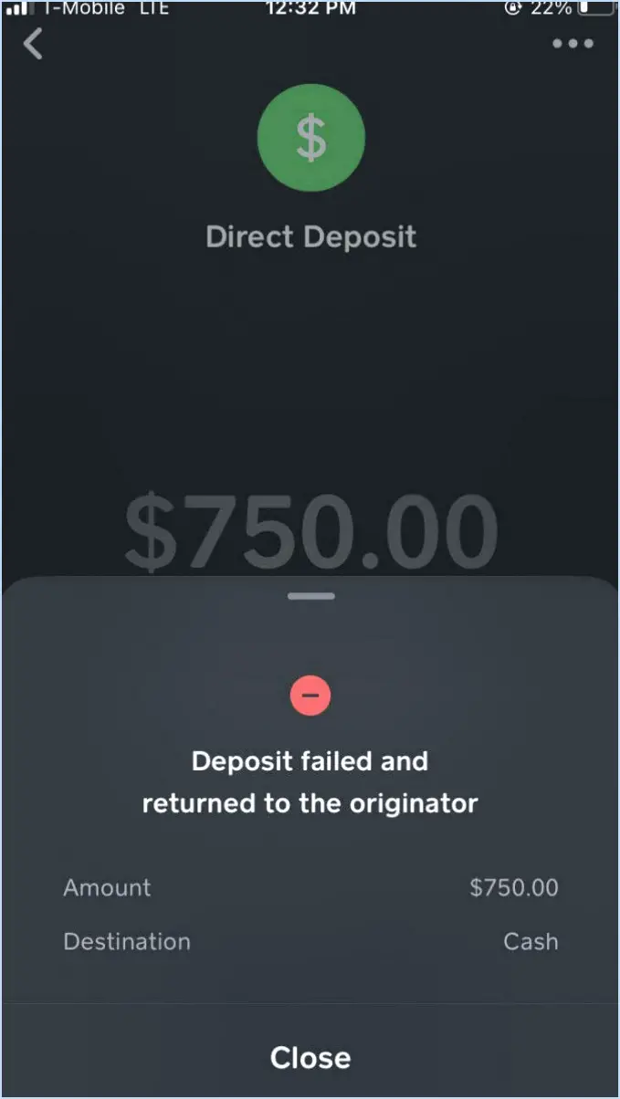 Pourquoi mon dépôt direct cash app est-il en attente?