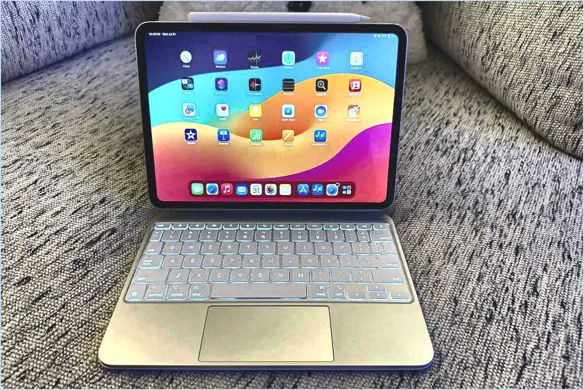 IPad Pro M4 attaché au clavier magique