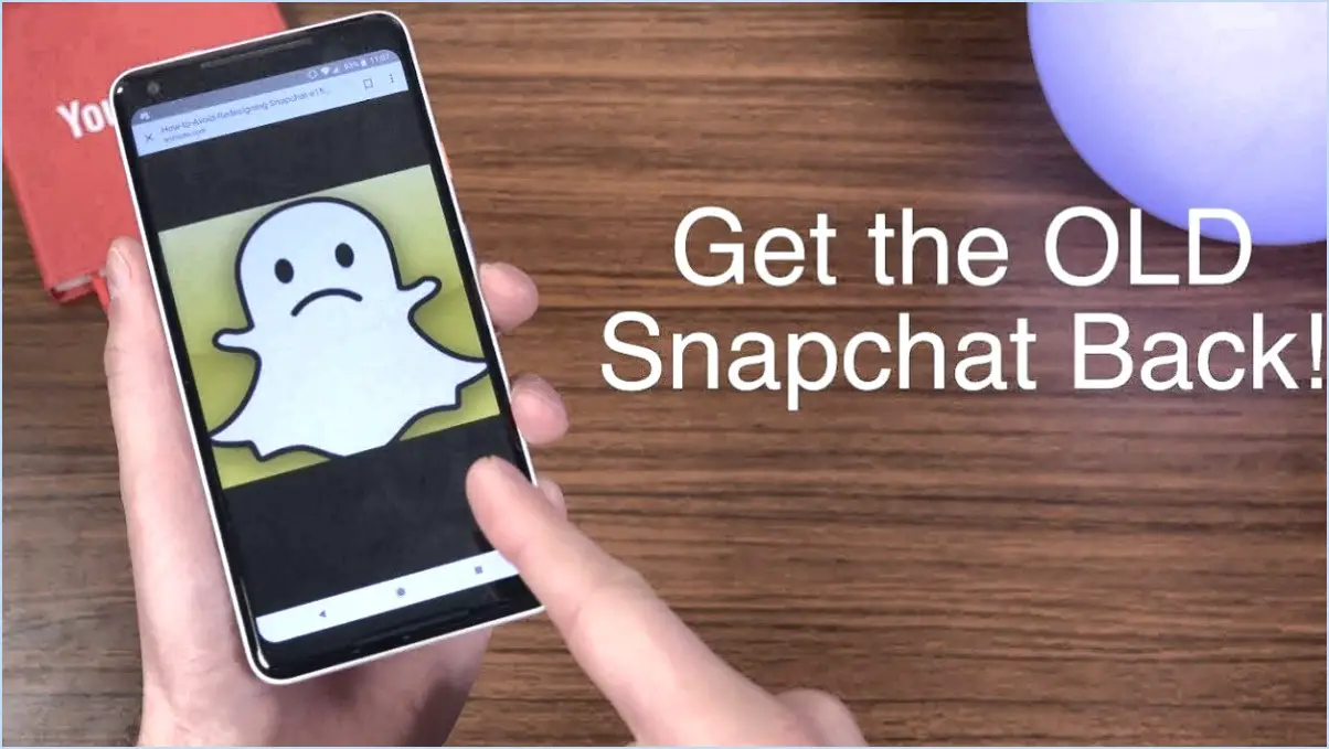 Comment installer l'ancienne version de snapchat android sans erreur?