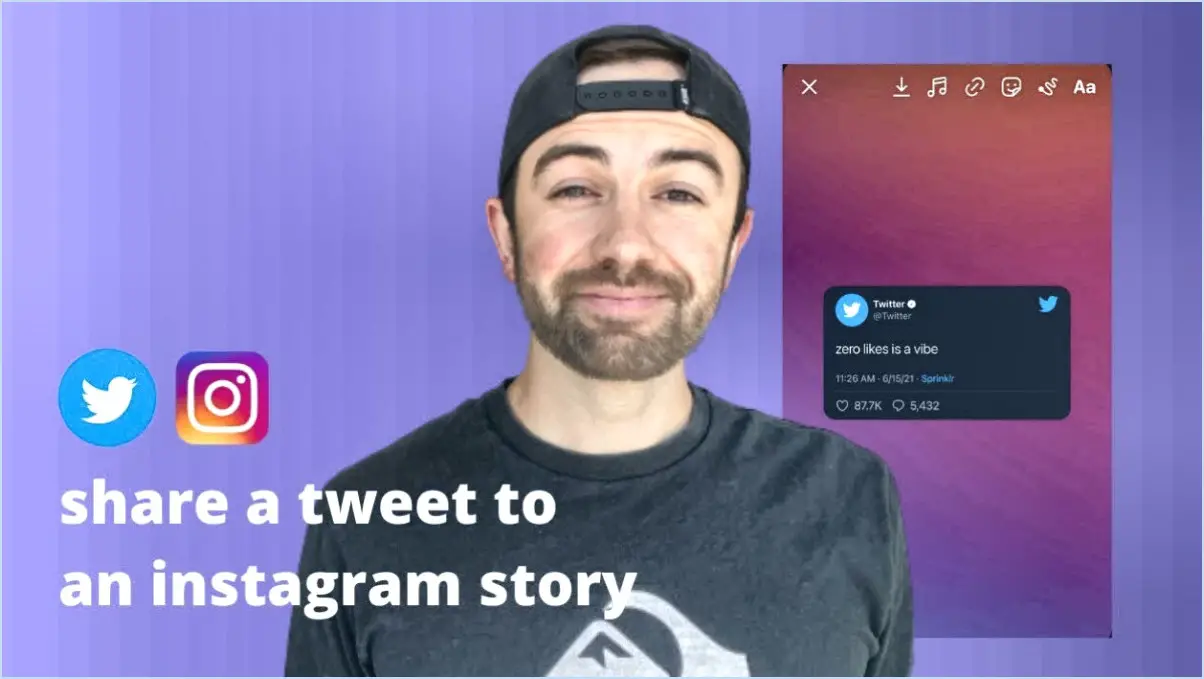 Comment partager un tweet sur instagram story?