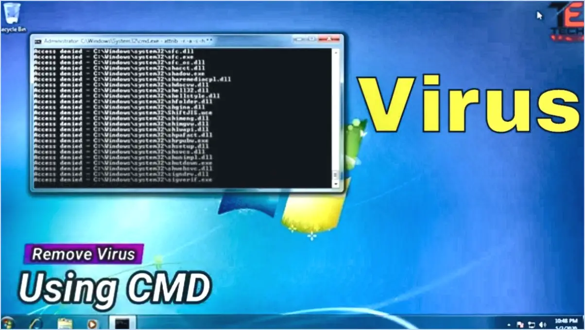 Comment supprimer les logiciels malveillants de Windows 7?