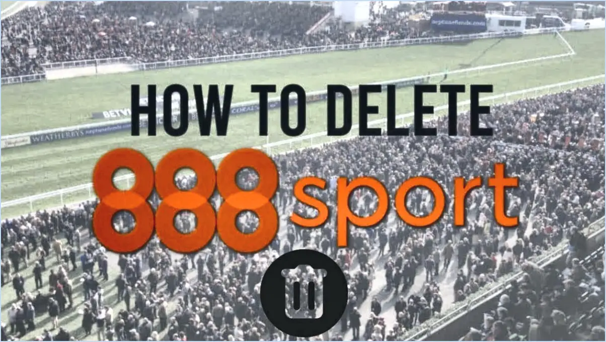 Comment supprimer un compte 888sport?