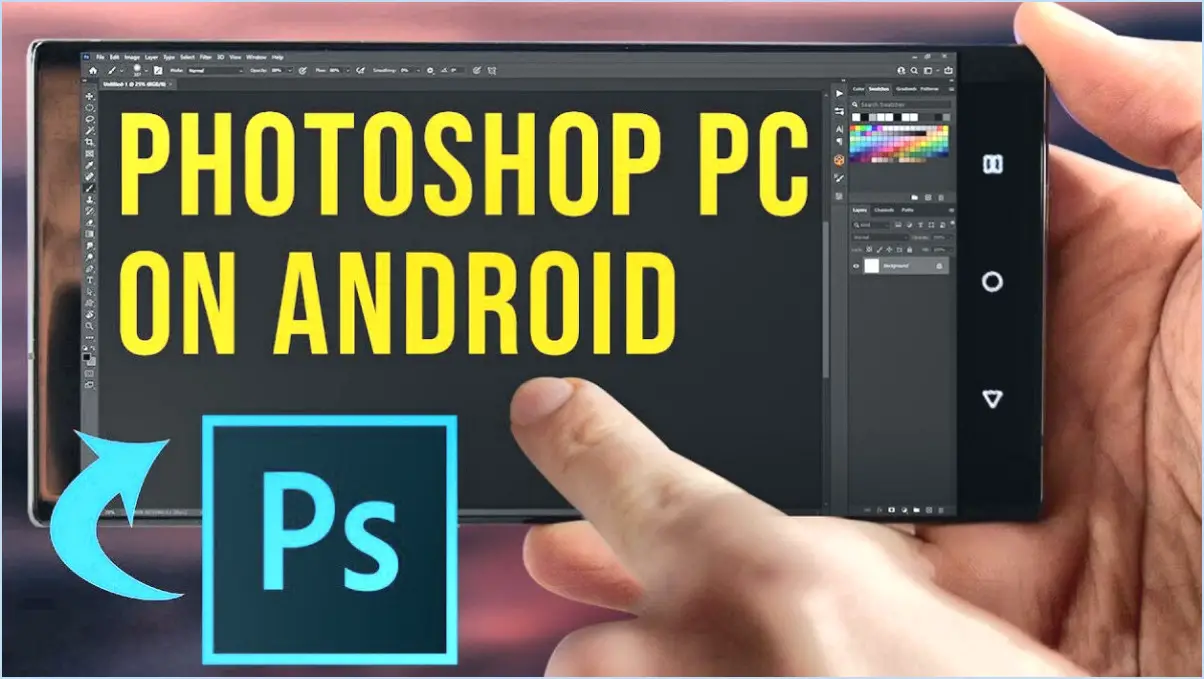 Est-ce qu'adobe photoshop est disponible pour android?