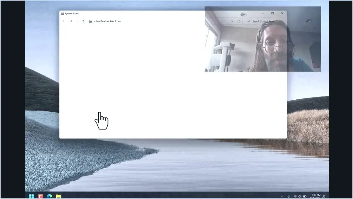 Fixer les icônes de la zone de notification ne se cachent pas dans windows 10?