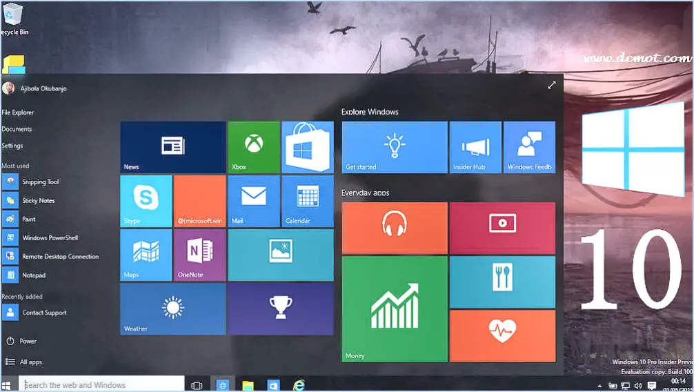 Windows 10 : Que sont les 