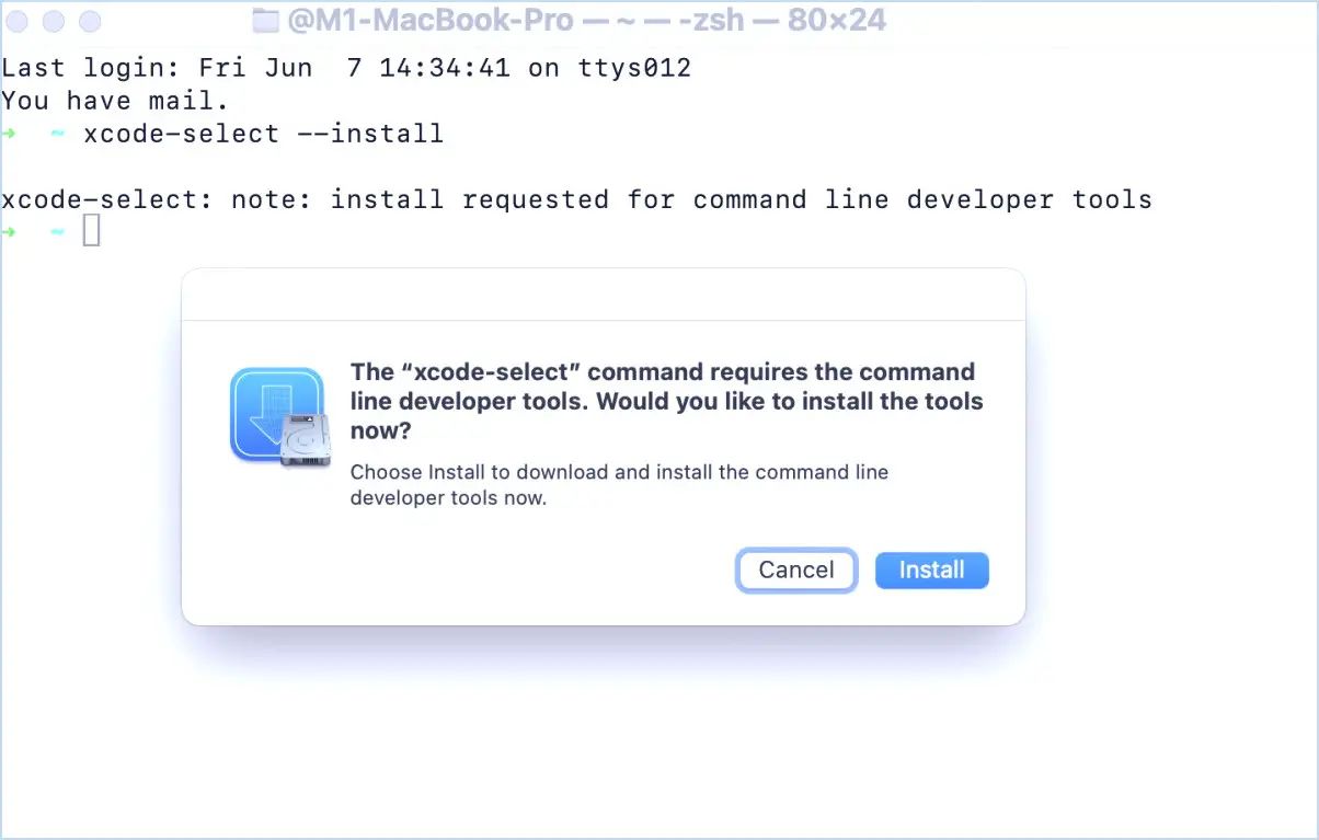 Comment installer des outils de ligne de commande dans macOS Sequoia ou Sonoma