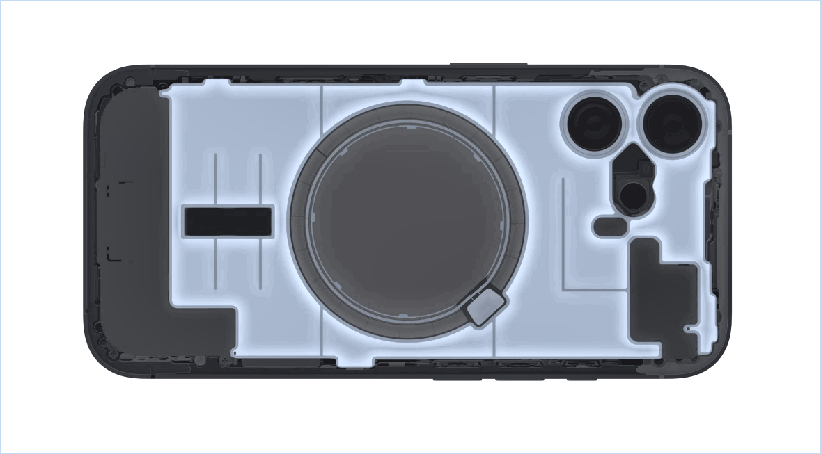 Sous-structure thermique de l'iPhone