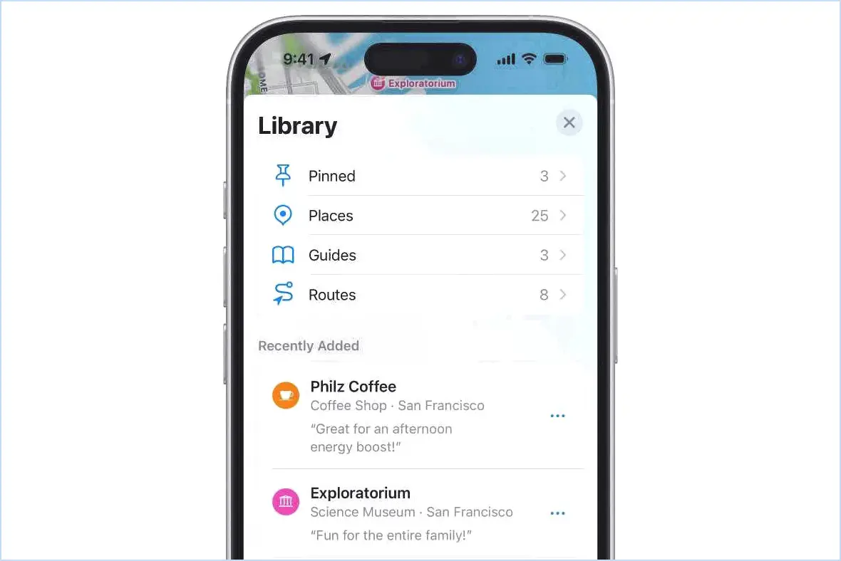 Bibliothèque Apple Maps Place