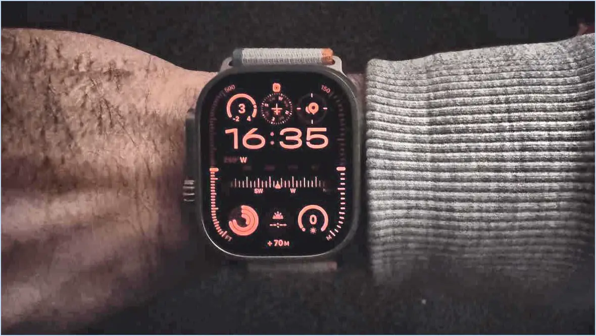 Revue Apple Watch Ultra 2 - Mode nocturne