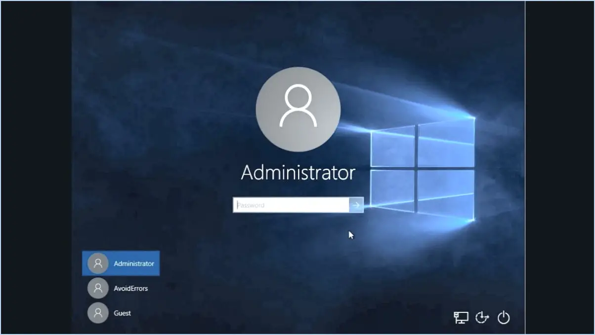 Activer le compte administrateur caché dans windows 10?