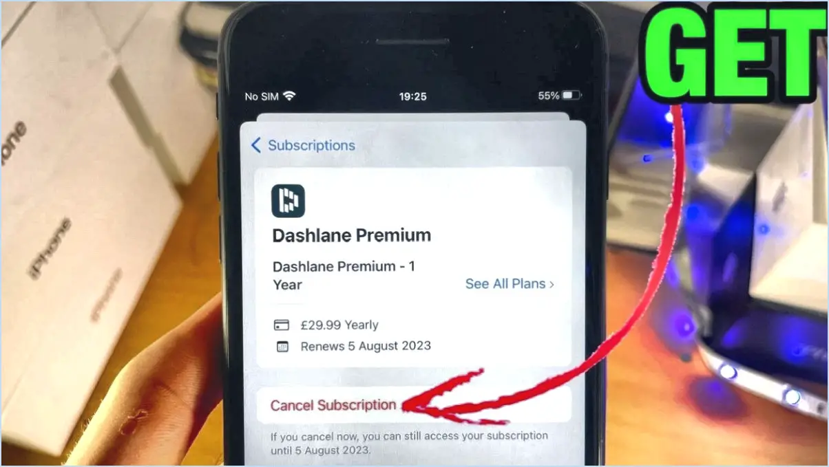 Comment accéder aux abonnements sur iphone?