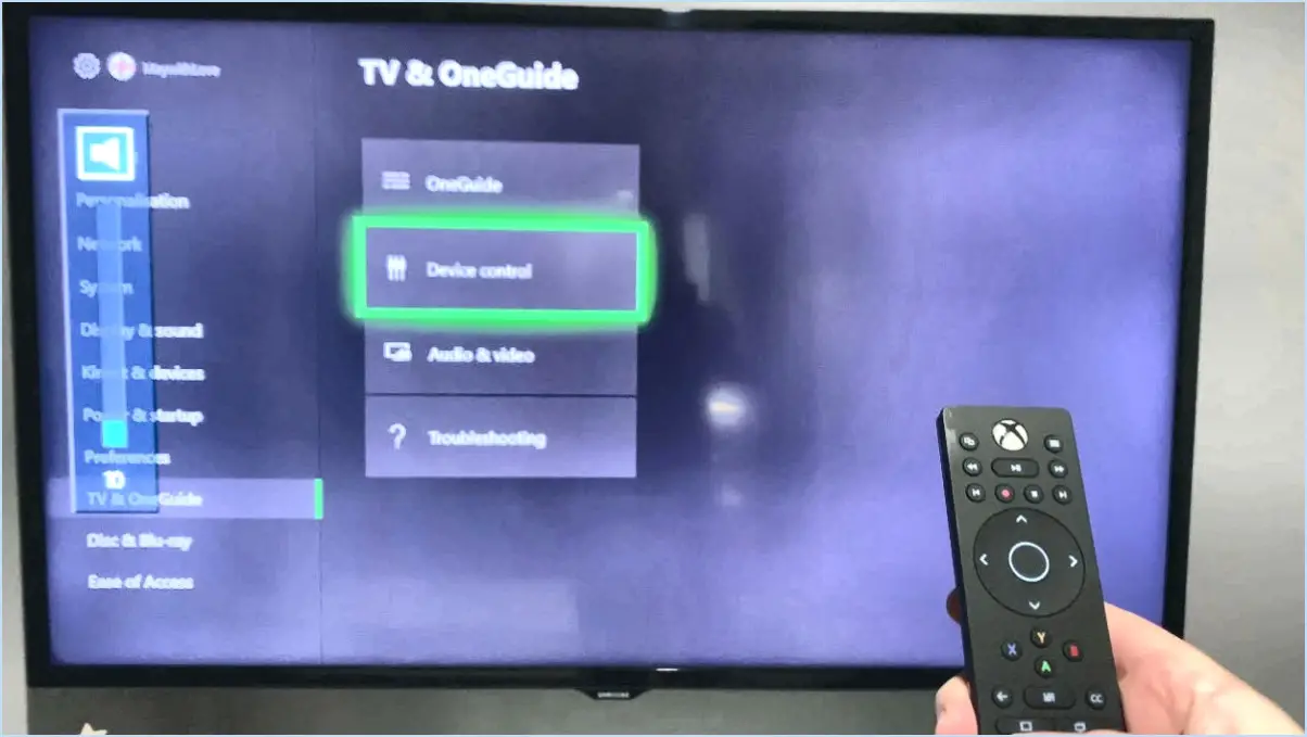 Comment configurer la télécommande talon xbox one?