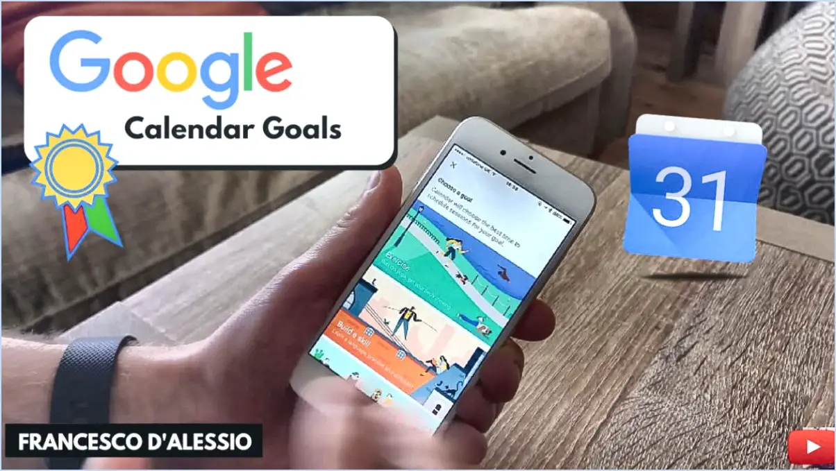 Comment créer des objectifs sur Google Calendar?