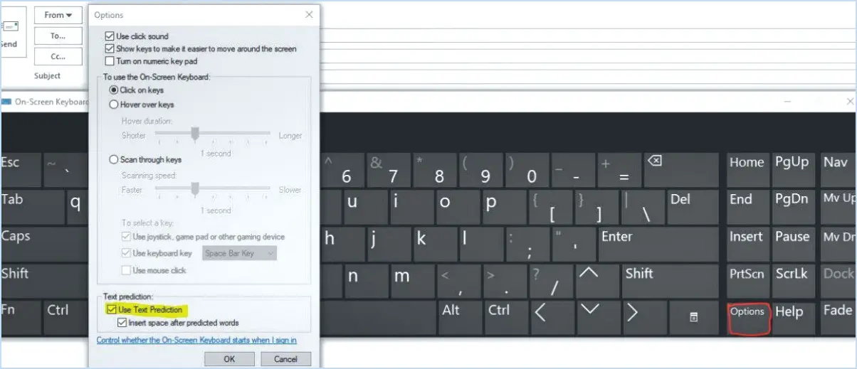 Comment désactiver la correction automatique du clavier tactile sous windows 11?