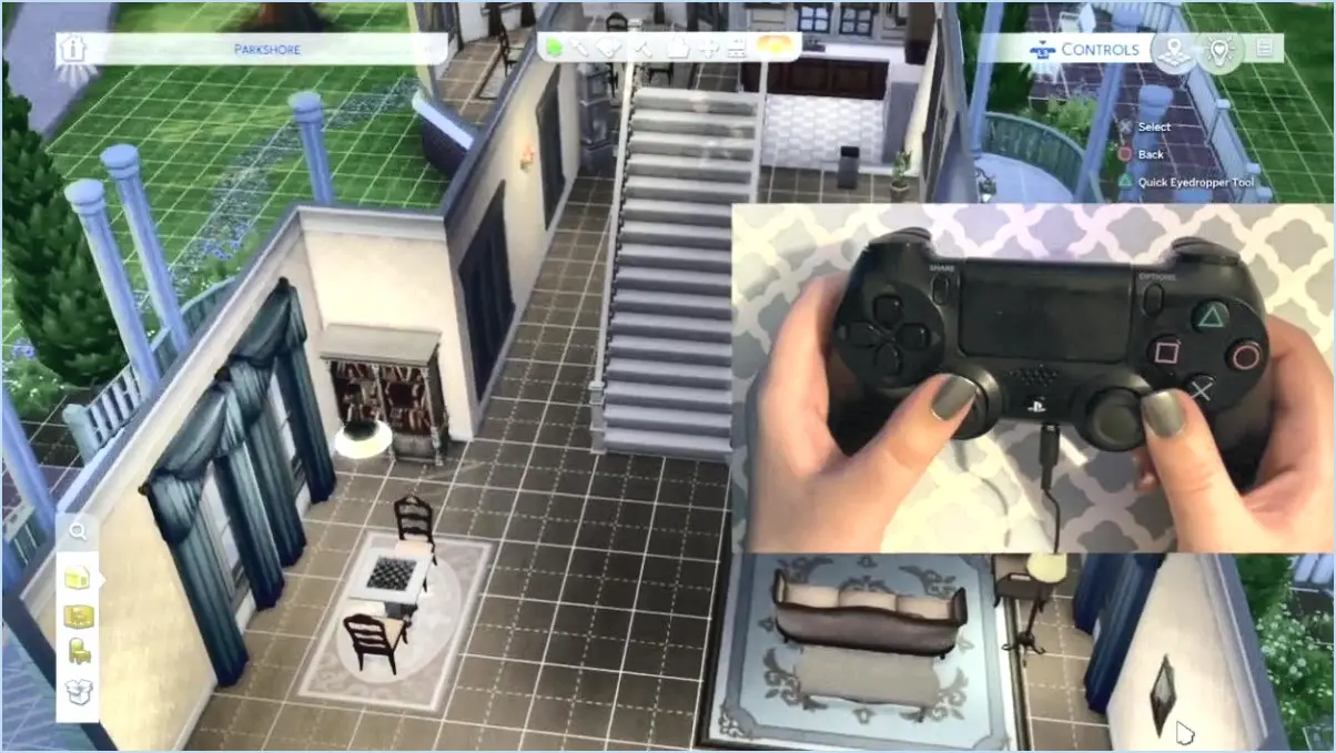 Comment faire pour basculer entre les étages sims 4 ps4?