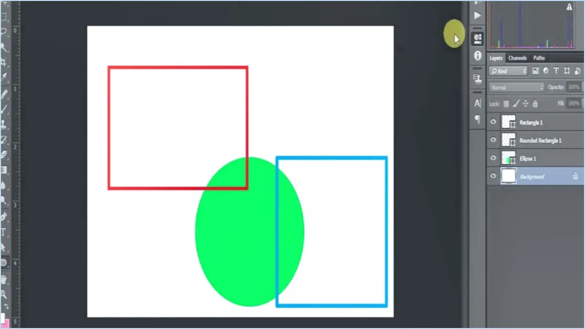 Comment faire un carré dans photoshop?