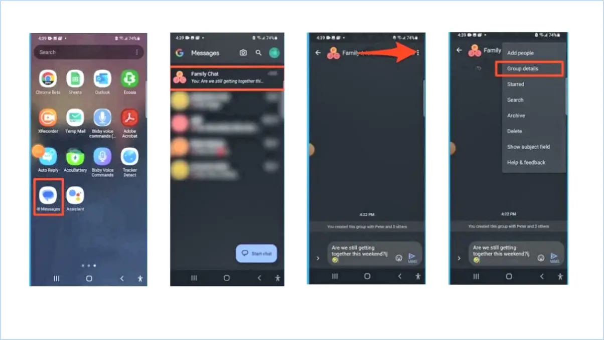 Comment mettre en sourdine les messages texte sur android?