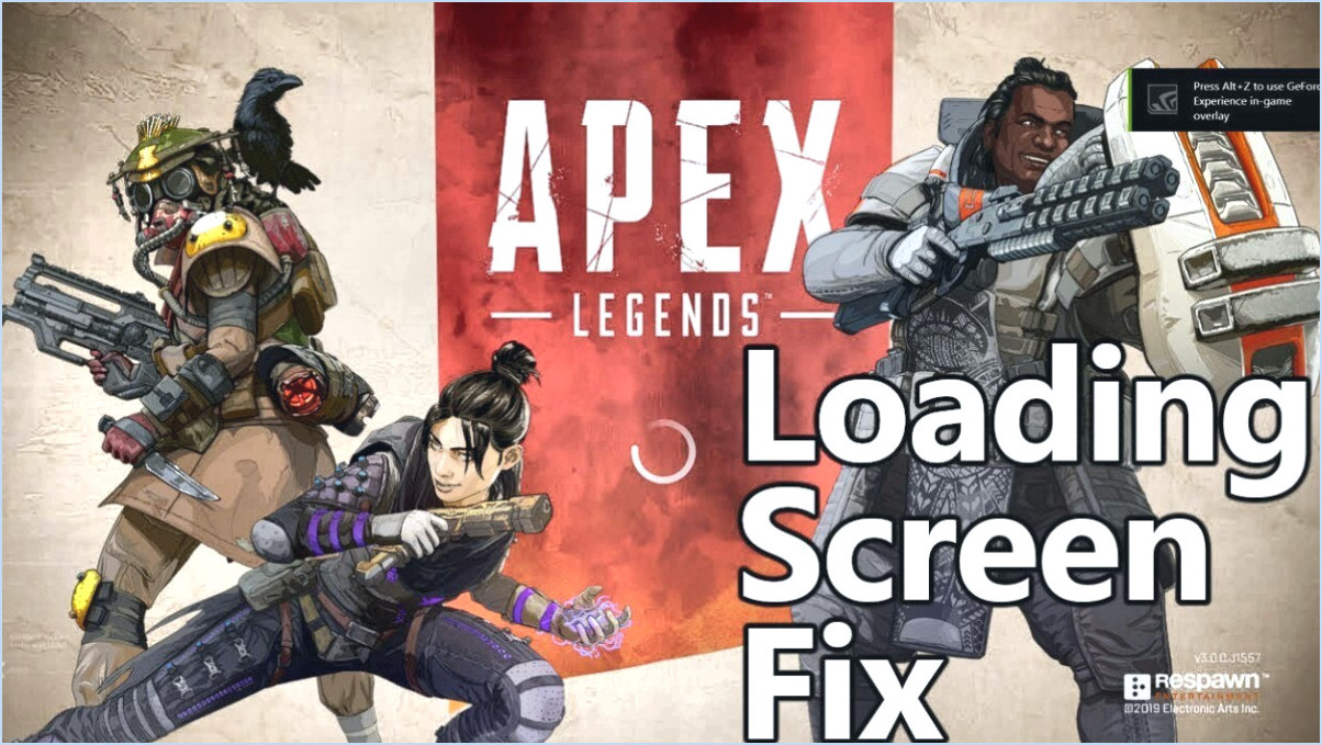 Comment réparer apex legends écran de chargement bloqué ps4 xbox pc?