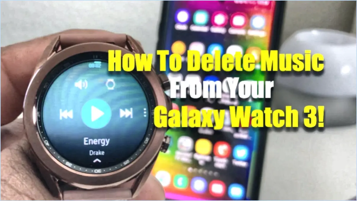 Comment supprimer la musique de la montre galaxy?