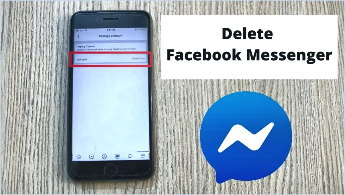 Comment supprimer Messenger de mon iPhone 2022?
