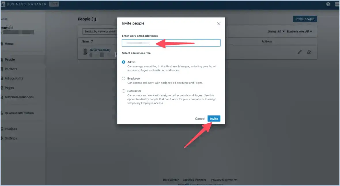 Comment supprimer mon compte LinkedIn campaign manager?