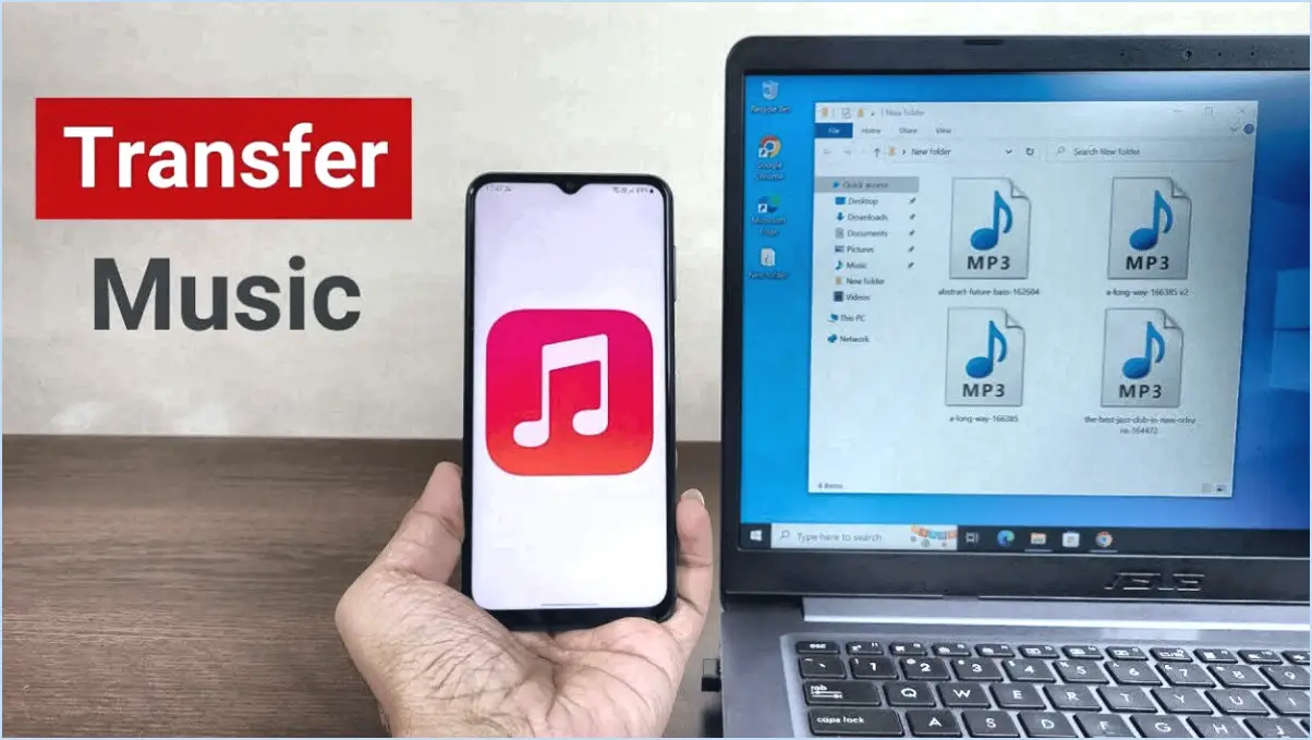 Comment transférer de la musique de l'ordinateur vers la carte sd d'android?