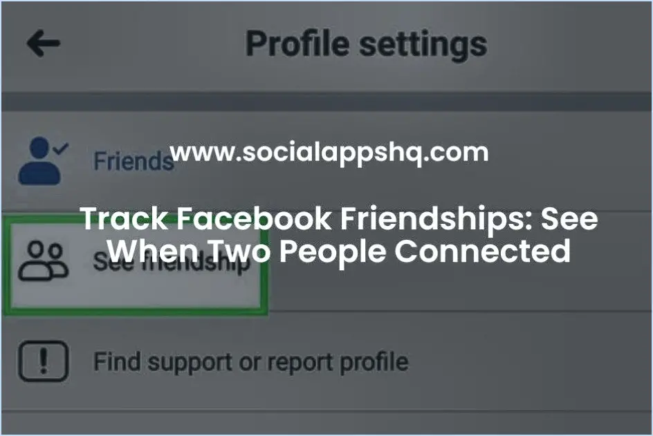 Comment voir l'amitié entre deux amis sur facebook mobile?