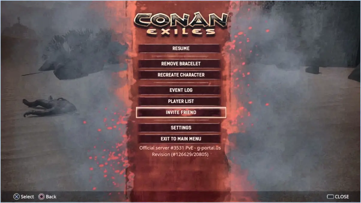 Conan comment inviter au clan ps4?