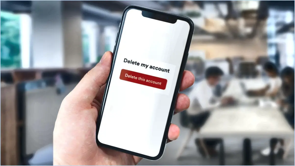 Qui App Supprimer le compte?