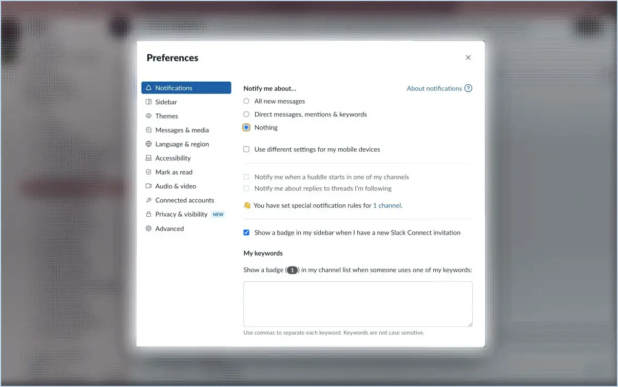Slack : Comment configurer vos préférences de notification par email?