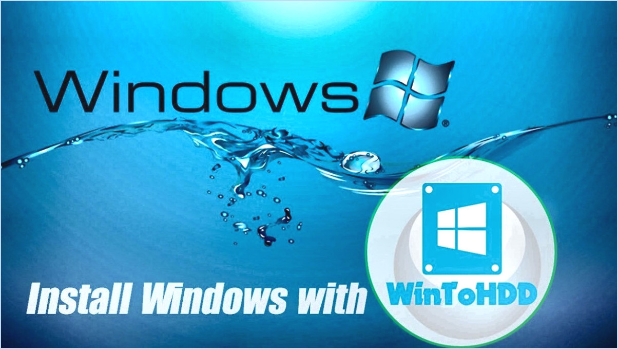 Wintohdd installerreinstaller windows 10 sans dvd ou usb?