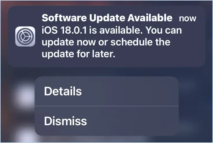 La mise à jour iOS 18.0.1 est disponible pour installer maintenant