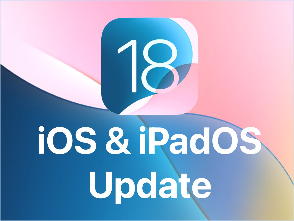 Mises à jour iOS 18.1 et iPados 18.1