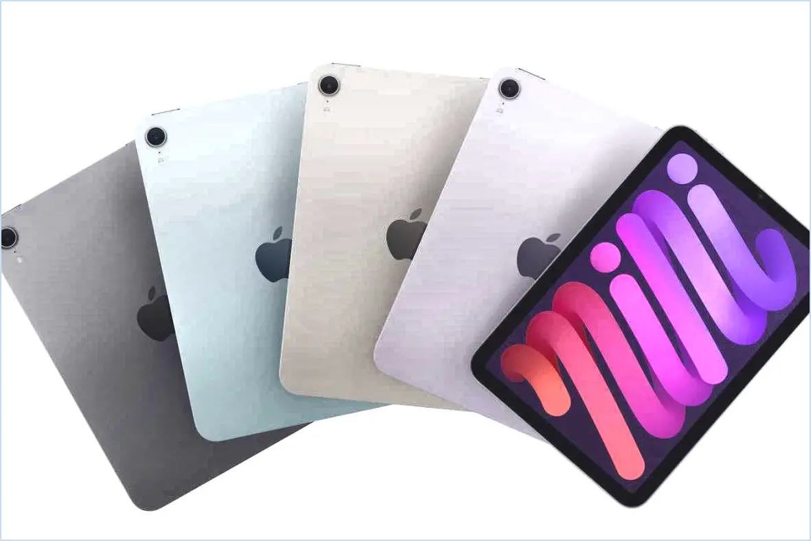 Couleurs iPad Mini A14