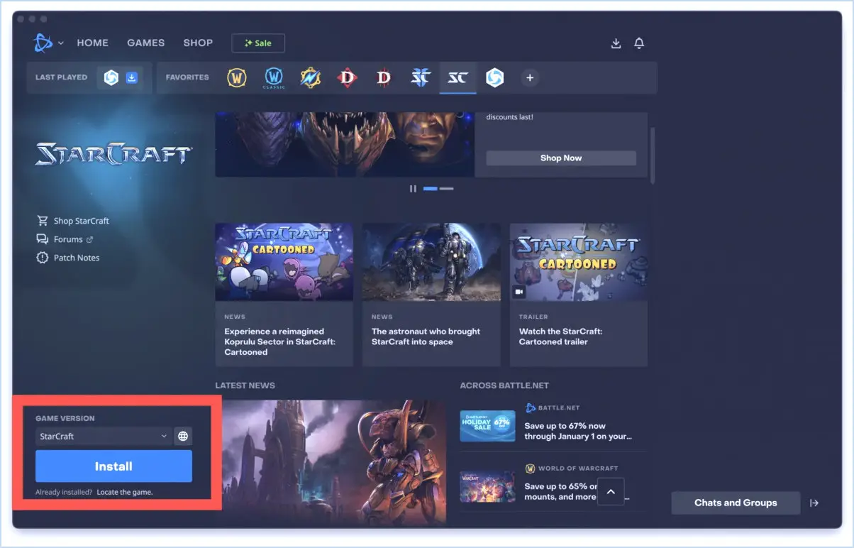 Comment télécharger et installer Starcraft gratuitement