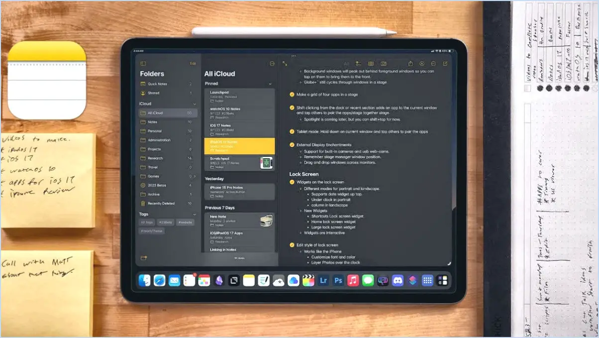 4 façons de créer une note dans iPadOS?